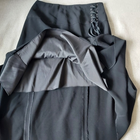 Per Se Carlisle Elegant Black Asymmetrical Skirt Sz-8 - Picture 5 of 9